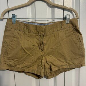 J. Crew Chino Shorts, Size 4, Tan